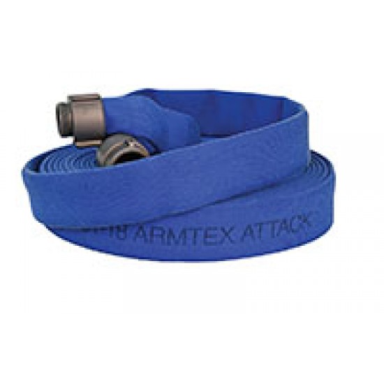 Armtex® Attack™ 25 ft Available Lengths, 1 1/2 in. Size, and NST Coupling Type Blue Lightweight Lined Fire Hose