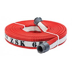 Armtex® HP™ 25 ft Available Lengths, 1 3/4 in. Size, and NST Liberator Coupling Type Red KFP's Most Advanced Structural Firefighting Attack™ Line Fire Hose